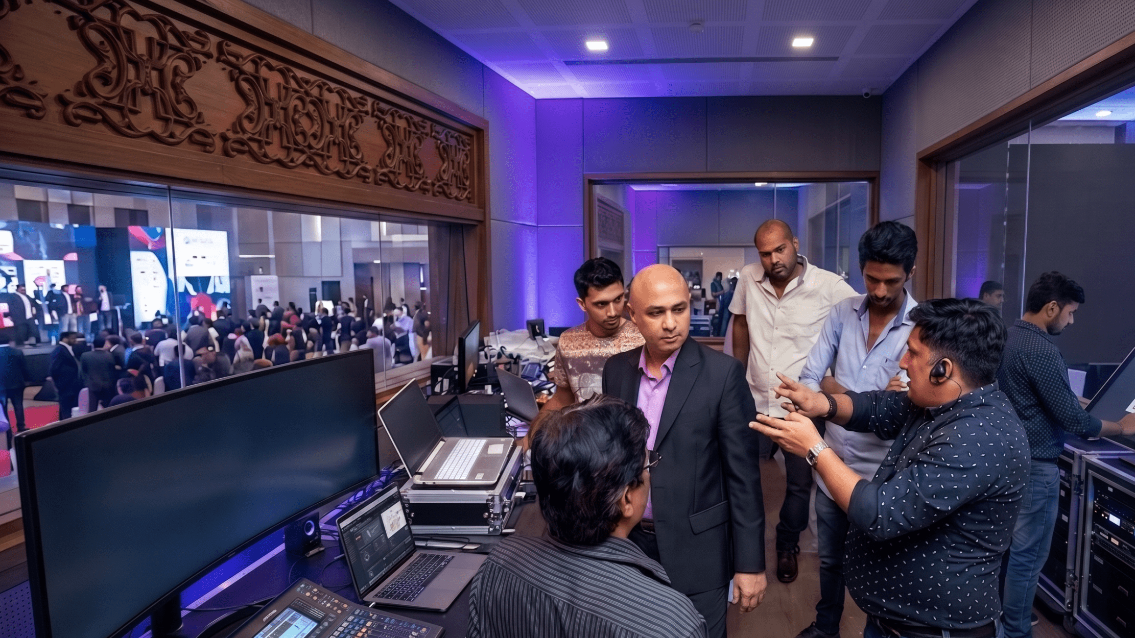 ICE India corporate event logistics team on ground operations